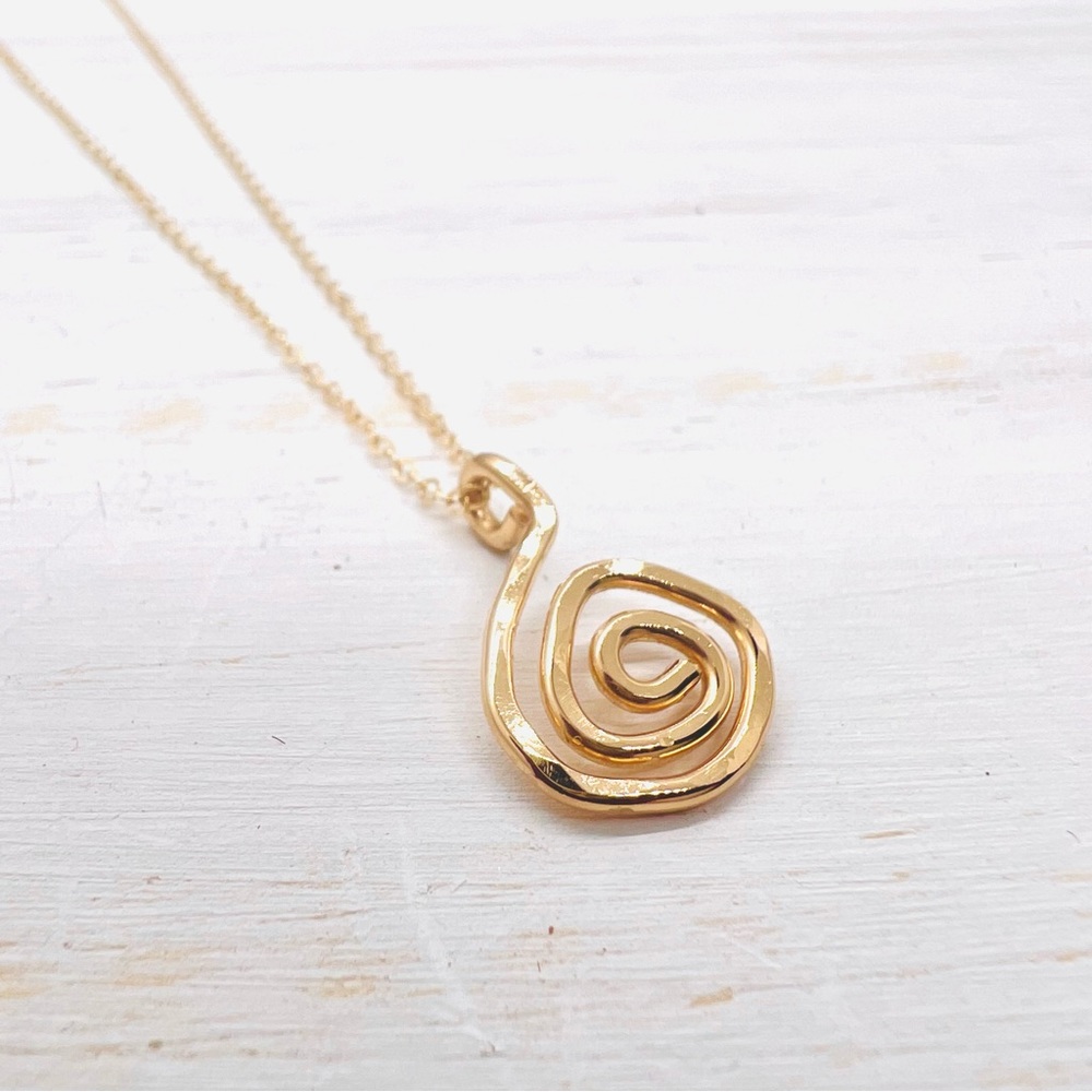 Gold Spiral Necklace